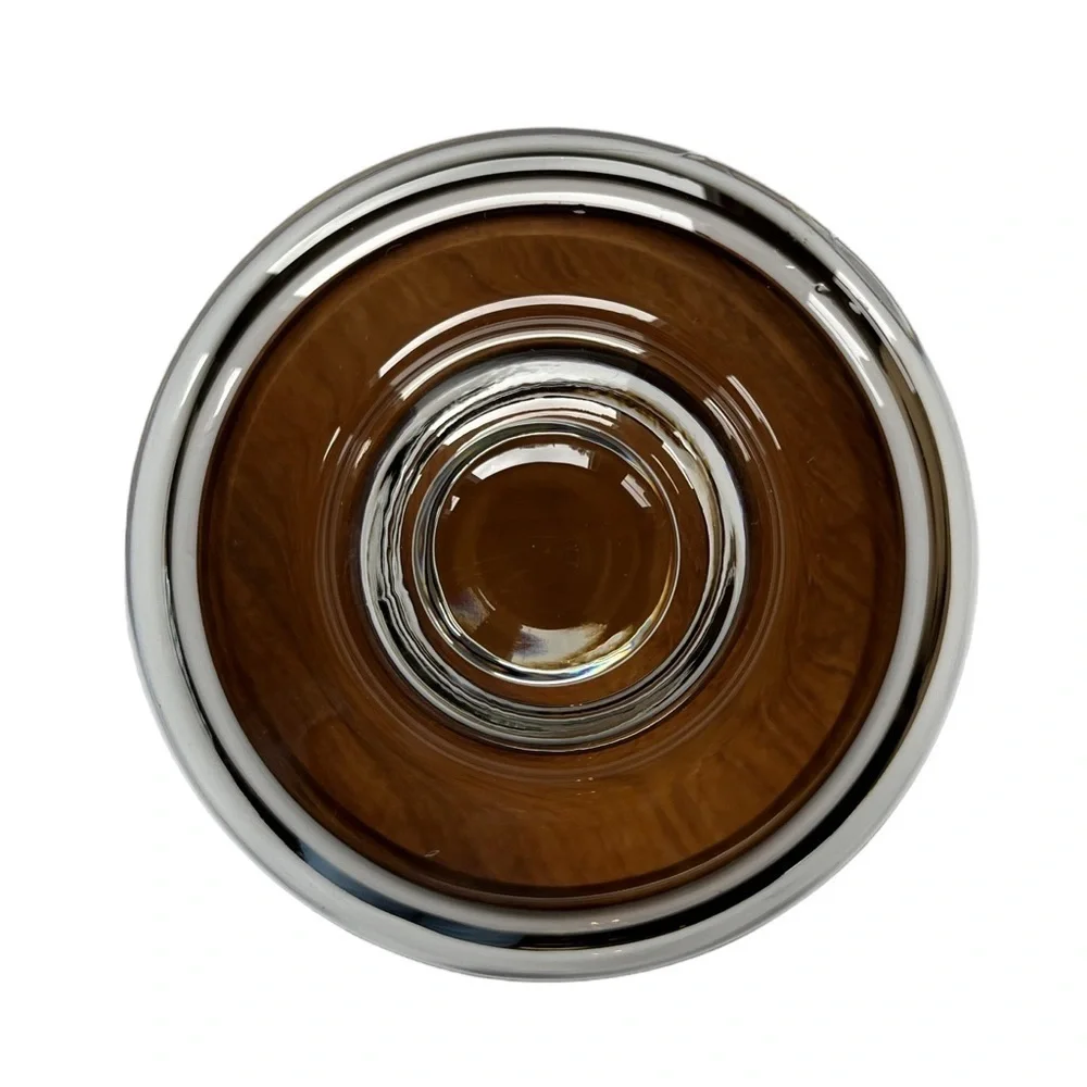 Goodwood Teakwood Cheese Tray with Clear Glass Dome by Julie Pomerantz